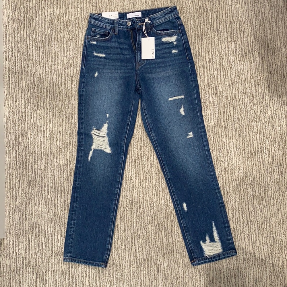 Vervet Los Angeles Frida straight high-rise jeans